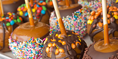 Candy apples are a delightful treat!